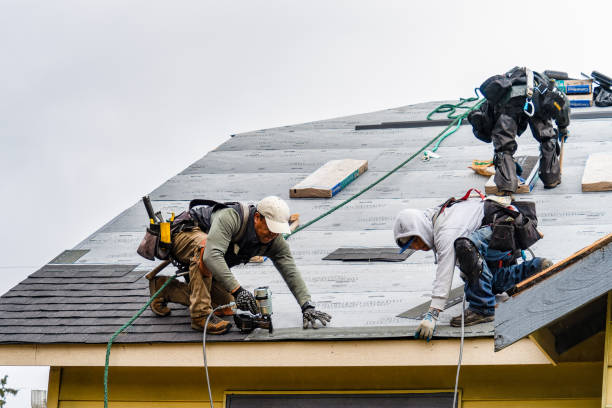 Professional Storm Damage Roof Repair technician working in Burnt Hills, NY